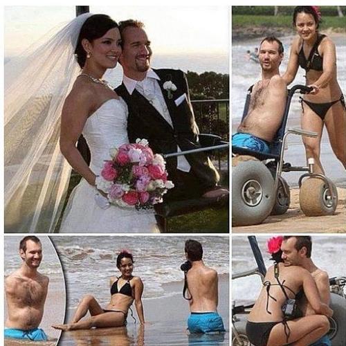 Nick Vujicic & his wife Kanae Miyahara